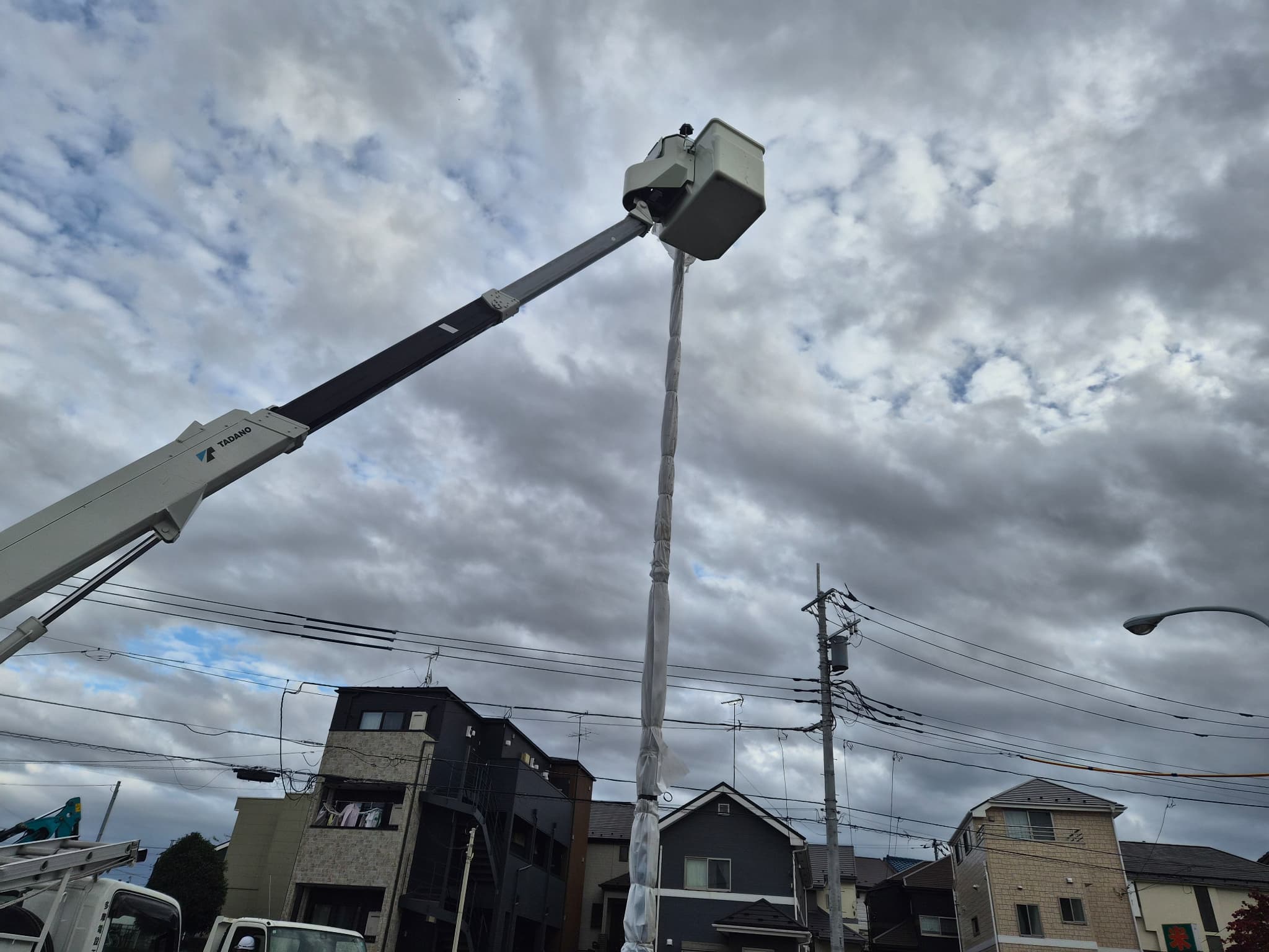 照明柱基礎工事